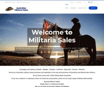 Militaria-Sales.com.au(Australian Militaria Sales) Screenshot