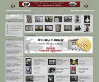 Militariacompany.com(Militaria) Screenshot