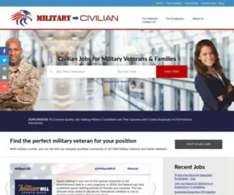 Military-Civilian.com(Civilian Jobs for Military Veterans & Families) Screenshot