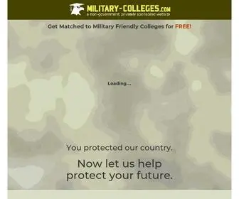 Military-Colleges.com(Military Colleges Default) Screenshot