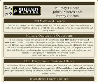 Military-Quotes.com(Military Quotes) Screenshot