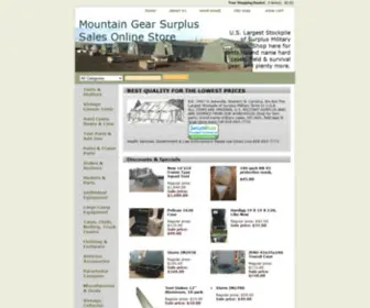 Military-Tent.com(Mountain Gear Surplus Sales) Screenshot
