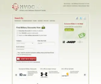 Militaryandveteransdiscounts.com(Military Discounts) Screenshot