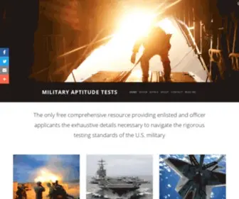 Militaryaptitudetests.com(Military Aptitude Tests) Screenshot