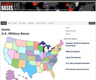 Militarybases.us(Military Bases) Screenshot