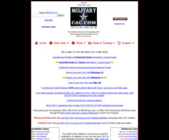 Militarycac.net(CAC) Screenshot