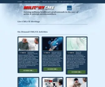 Militarycme.com(Military Continuing Medical Education) Screenshot