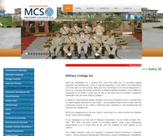 Militarycollegesui.edu.pk(Military College Sui) Screenshot