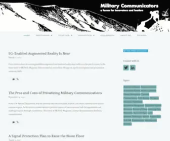 Militarycommunicators.org(A forum for military communication innovators and leaders) Screenshot