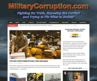 Militarycorruption.com(Military) Screenshot