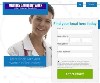 Militarydatingnetwork.com(Military Dating Network) Screenshot