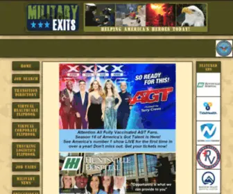 Militaryexits.com(Military Exits) Screenshot