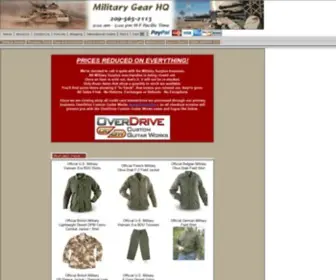 Militarygearhq.com(Military Surplus) Screenshot