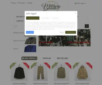 Militarygoods.it(Military Goods S.r.l) Screenshot