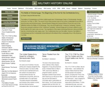 Militaryhistoryonline.com(Military history) Screenshot