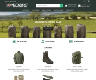 Militarykit.com(Army Surplus Store UK) Screenshot