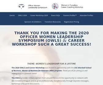 Militaryowls.org(Academy Women's Officer Women Leadership Symposium and Career Coaching Workshop) Screenshot