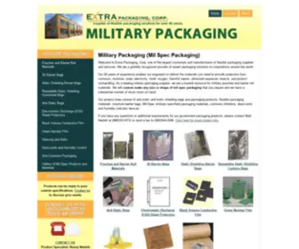 Militarypackaging.com(Supplier of Military Packaging) Screenshot