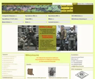 Militaryshop.biz(Reenactment Reproduktionen historische Uniformen WW2) Screenshot