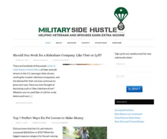 Militarysidehustles.com(Helping Veterans and Spouses Earn Extra Income) Screenshot