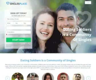 Militarysinglesplace.com(Dating Soldiers) Screenshot