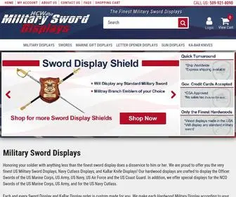 Militarysworddisplays.com(Military Gifts Handcrafted & Engraved) Screenshot