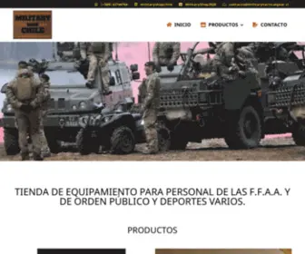 Militarytacticalgear.cl(Military shop chile) Screenshot