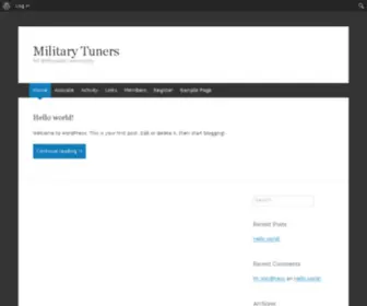 Militarytuners.com(®©) Screenshot