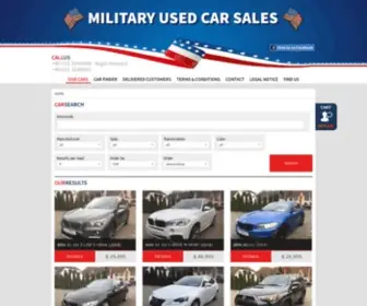Militaryusedcarsales.com(Our Cars // Military Used Car Sales (MUCS)) Screenshot