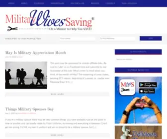 Militarywivessaving.com(A Military Lifestyle Blog) Screenshot