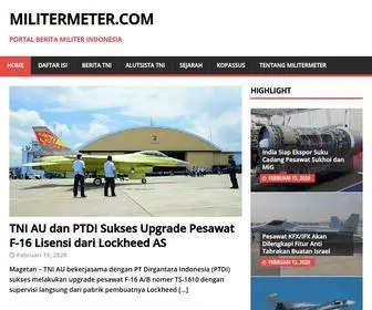 Militermeter.com(Portal Berita Militer Indonesia) Screenshot