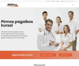 Militra.lt(Privalomieji sveikatos mokymai) Screenshot