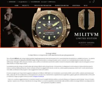 Militum.it(Orologi militari Militum) Screenshot