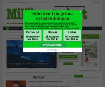 Miljomagasinet.se(MILJÖMAGASINET) Screenshot
