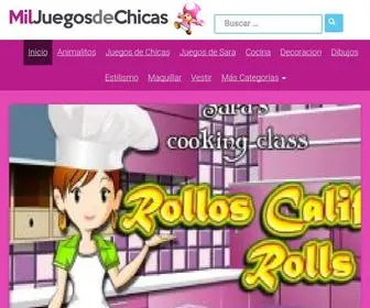 Miljuegosdechicas.com(Mil Juegos de Chicas Recopila los juegos m) Screenshot