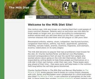 Milk-Diet.com(The Milk Diet) Screenshot