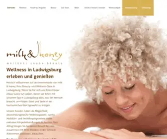 Milk-Honey.de(Wellness in Ludwigsburg) Screenshot