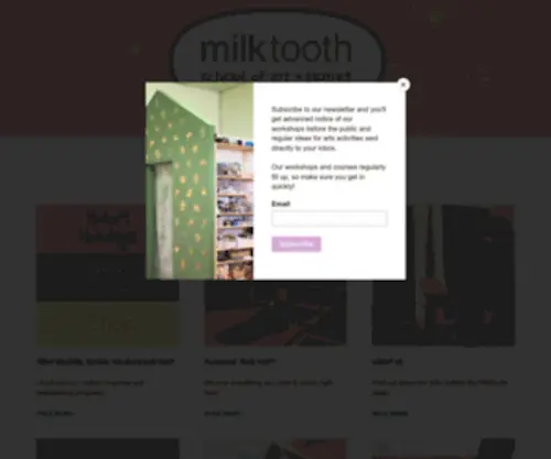 Milk-Tooth.com(School of art and stories) Screenshot