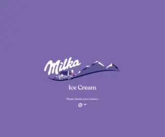Milkaicecream.com(Milka Ice Cream) Screenshot
