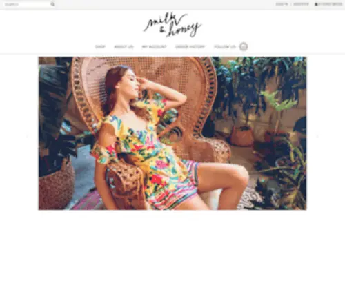 Milkandhoneyclothing.com(MILK&HONEY) Screenshot