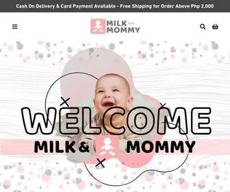 Milkandmommy.com(Create an Ecommerce Website and Sell Online) Screenshot