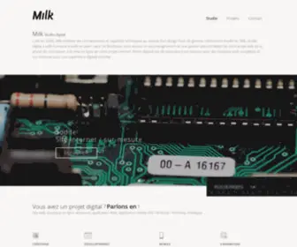 Milkdigital.fr(Milk Digital) Screenshot