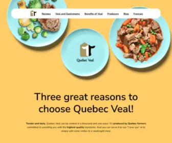 Milkfedveal.com(Quebec veal) Screenshot