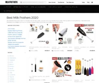 Milkfrothers.biz(Milk Frothers Features and Coupons) Screenshot