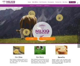 Milkio.co.nz(Grass-fed ghee) Screenshot