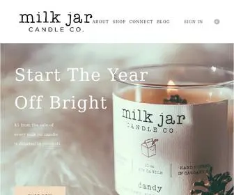 Milkjar.ca(Milk Jar Candle Company) Screenshot