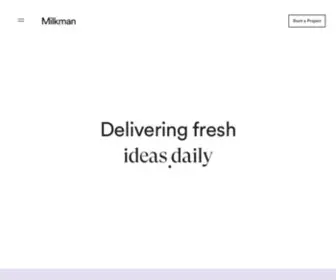 Milkman.com.au(Milkman Creative Agency) Screenshot