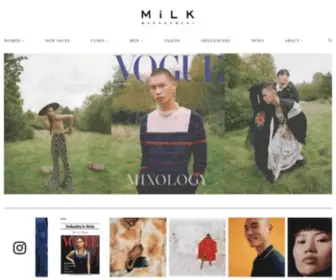 Milkmanagement.co.uk(MiLK Model Management) Screenshot