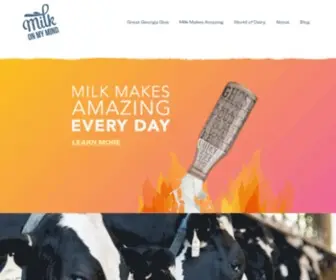 Milkonmymind.com(Milk on My Mind) Screenshot