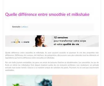 Milkshake-Smoothie.com(Quelle) Screenshot